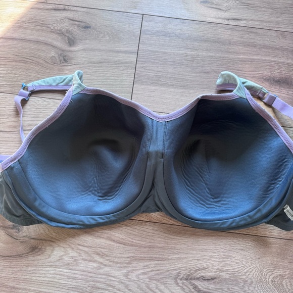 Panache Gray High Impact Active Sports Bra 36GG - Picture 4 of 6